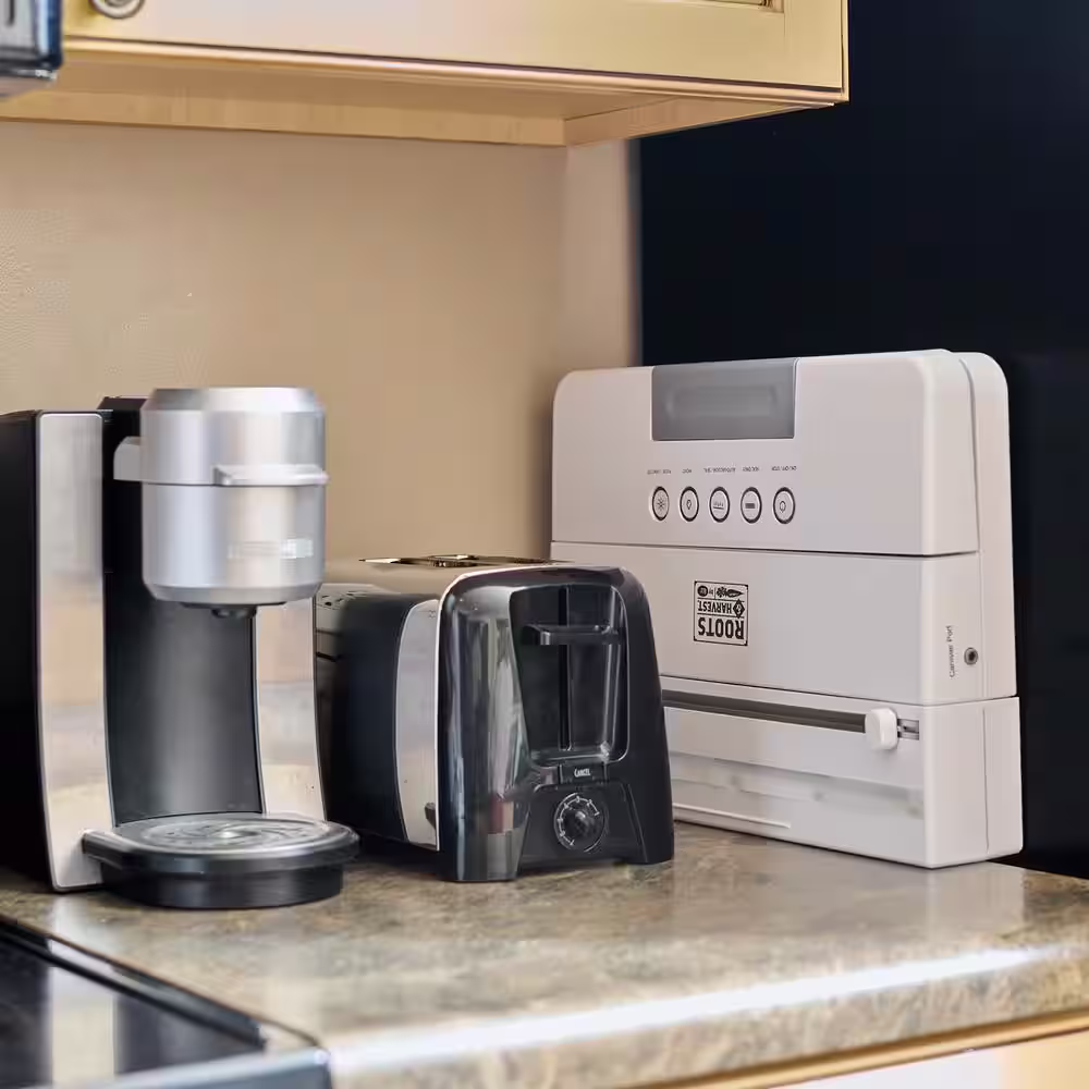 ROOTS & HARVEST SureSeal Stainless Steel Food Vacuum Sealer Stainless Steel with Locking Lid