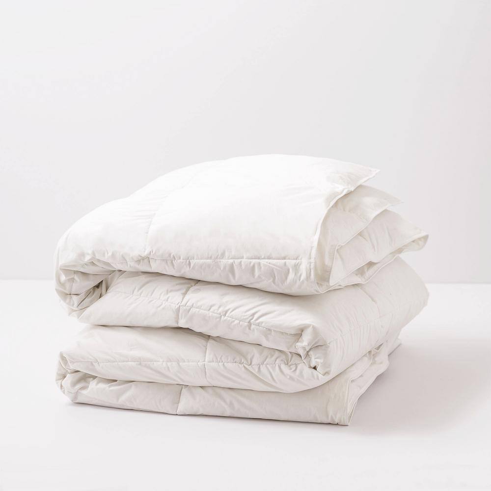 Allied Home Down-filled Cotton Twill White Twin Comforter