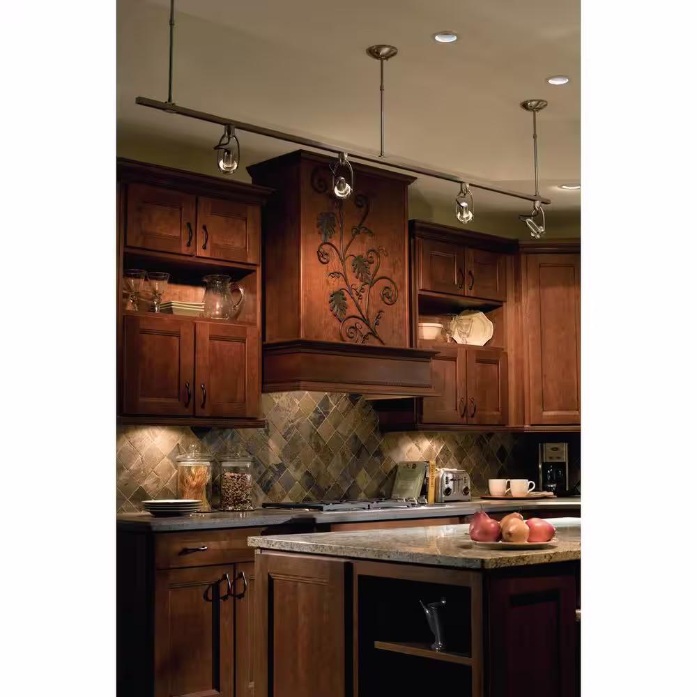 Progress Lighting Alpha Trak Collection 1-Light Brushed Nickel Track Lighting Head