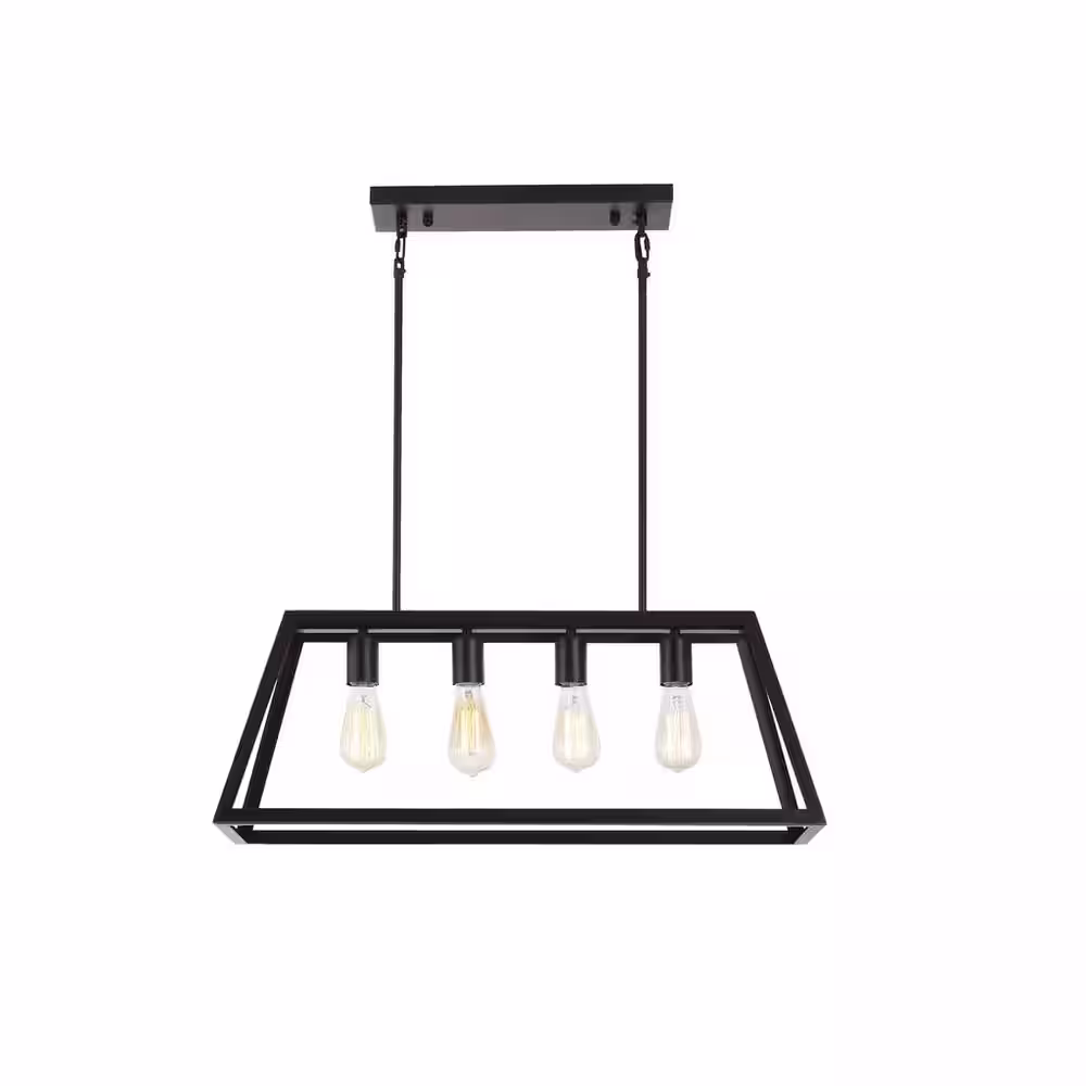 None 4-Light Oil Rubbed Bronze Pendant