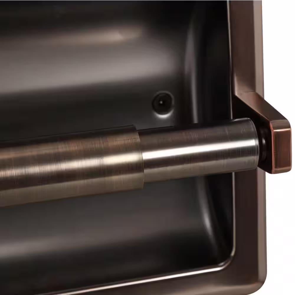 ARISTA Recessed Toilet Paper Holder with Mounting Plate in Oil Rubbed Bronze