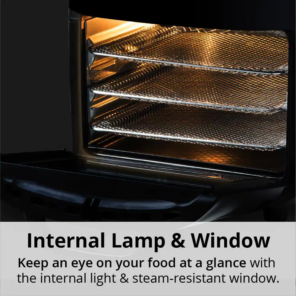 ARIA 10 qt. Black AirFryer with Recipe Book