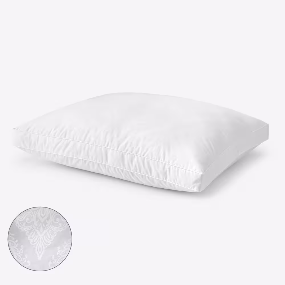 The Company Store Legends Hotel Primaloft Paisley Medium Density Down Alternative Queen White Pillow