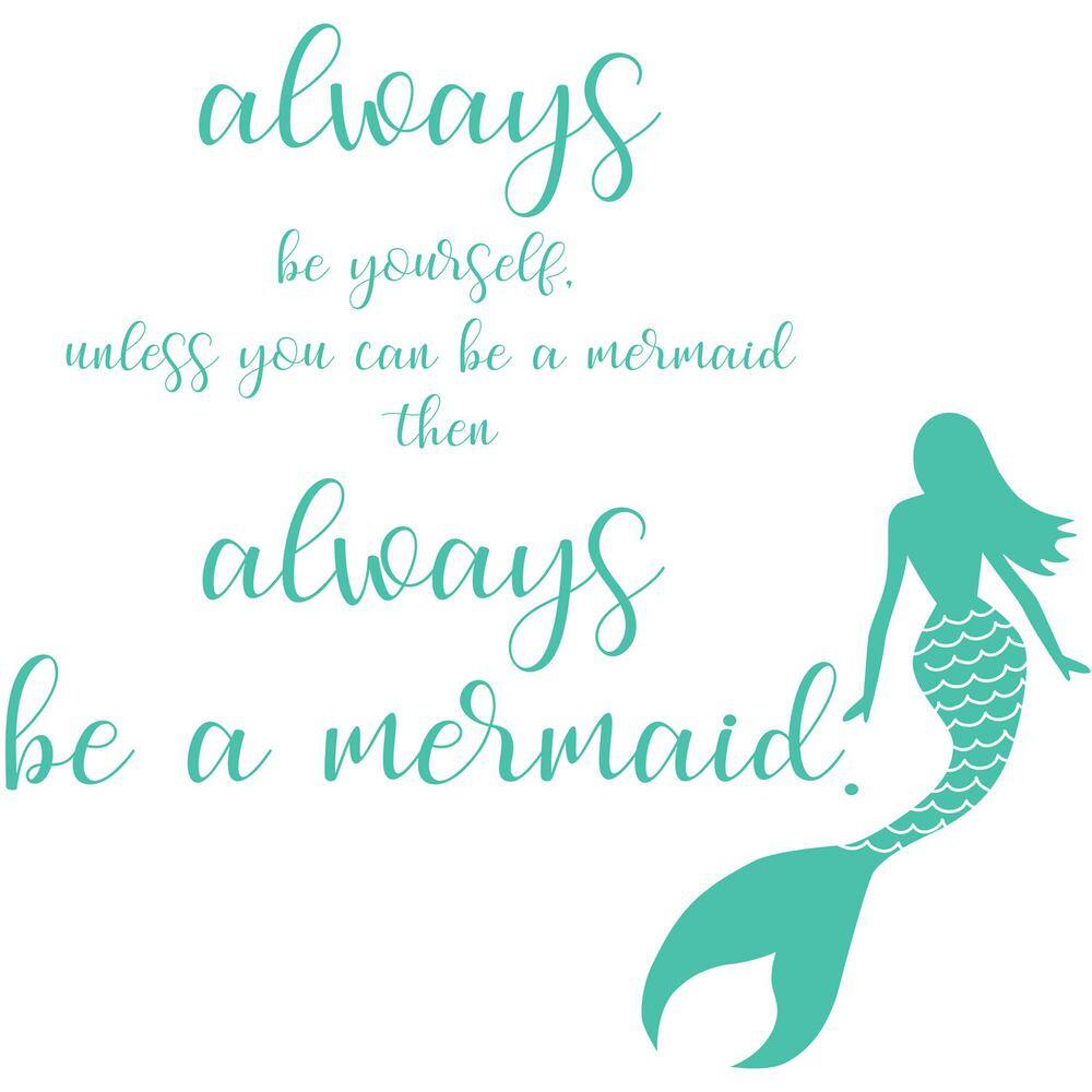 WallPops Mermaid Wall Quote