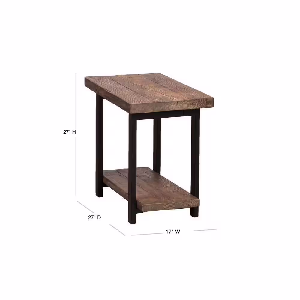 Alaterre Furniture Pomona Rustic Natural End Table