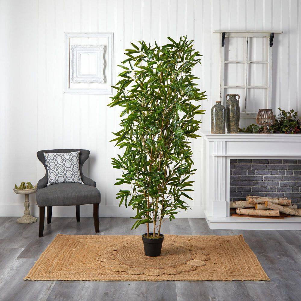 Nearly Natural 6 ft. Indoor/Outdoor Bamboo Artificial Tree