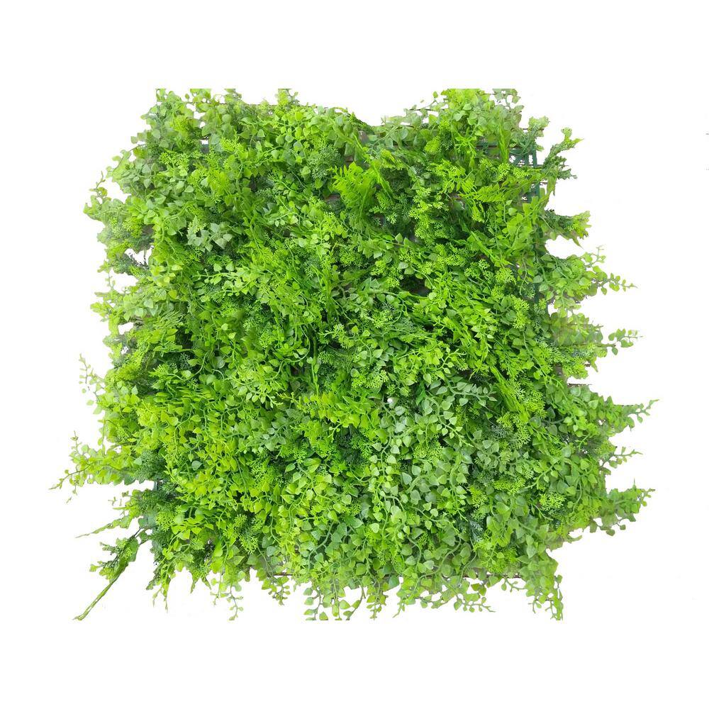 Ejoy Gorgeous Home Artificial Boxwood Hedge Greenery Panels 20 in. x 20 in. / Piece (Set of 24-Piece)