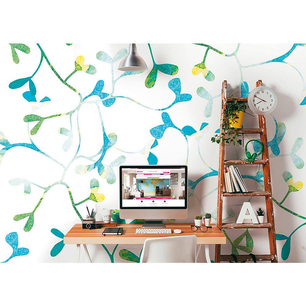 OhPopsi Watercoloured Petals Wall Mural