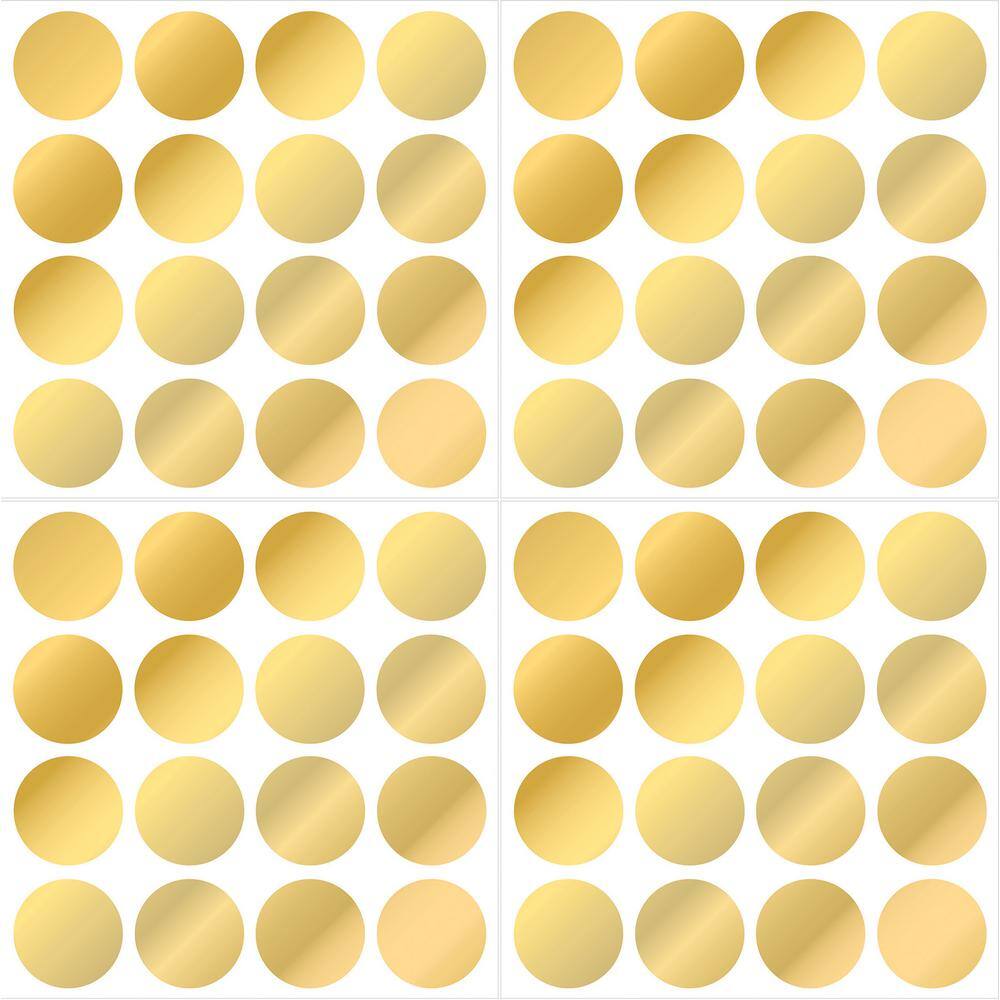 WallPops Gold Confetti Dots Wall Decal Set