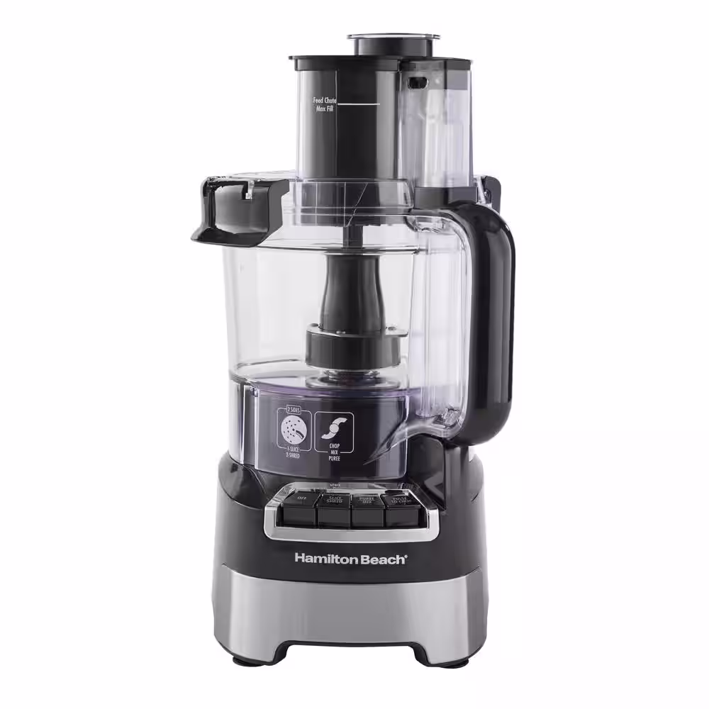 Hamilton Beach 10-Cup 3-Speed Black Food Processor